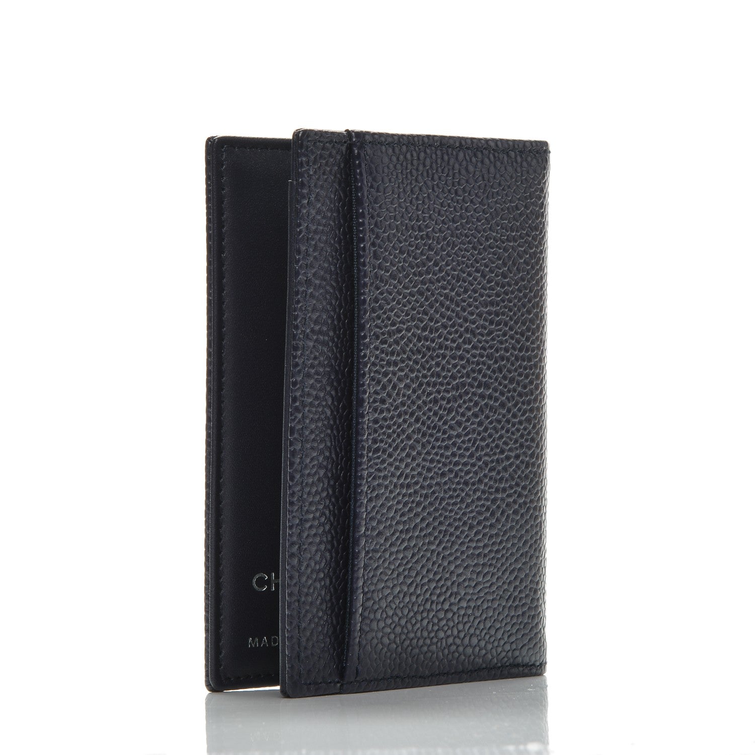 Chanel Caviar CC Timeless Card Holder Navy Blue 3 of 6