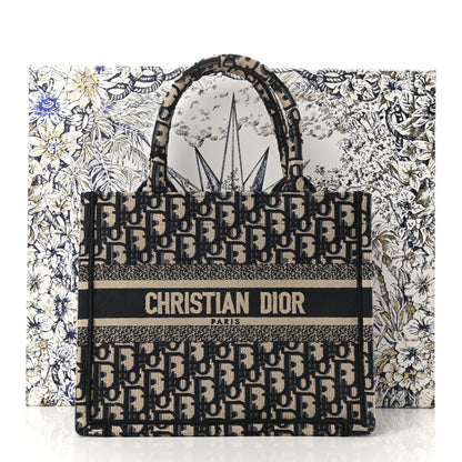 Christian Dior Oblique Small Book Tote Blue Multicolor 11 of 11