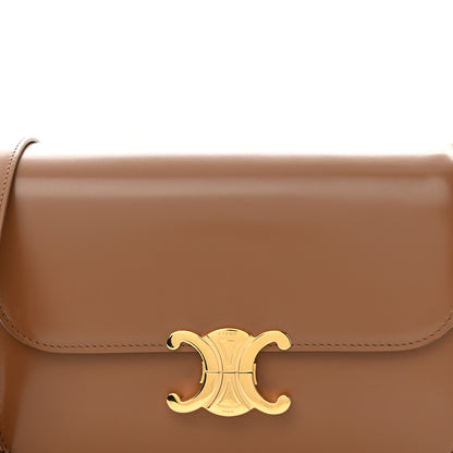 Celine Shiny Calfskin Medium Triomphe Bronze 8 of 12