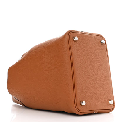 Hermes Taurillon Clemence Picotin Lock 18 PM Gold 4 of 11