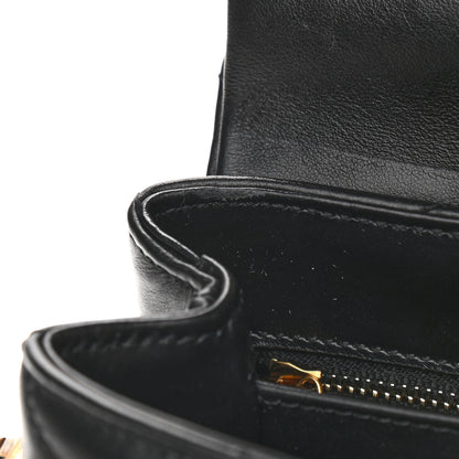 Saint Laurent Calfskin Y Quilted Monogram Toy Loulou Crossbody Bag Black 13 of 15