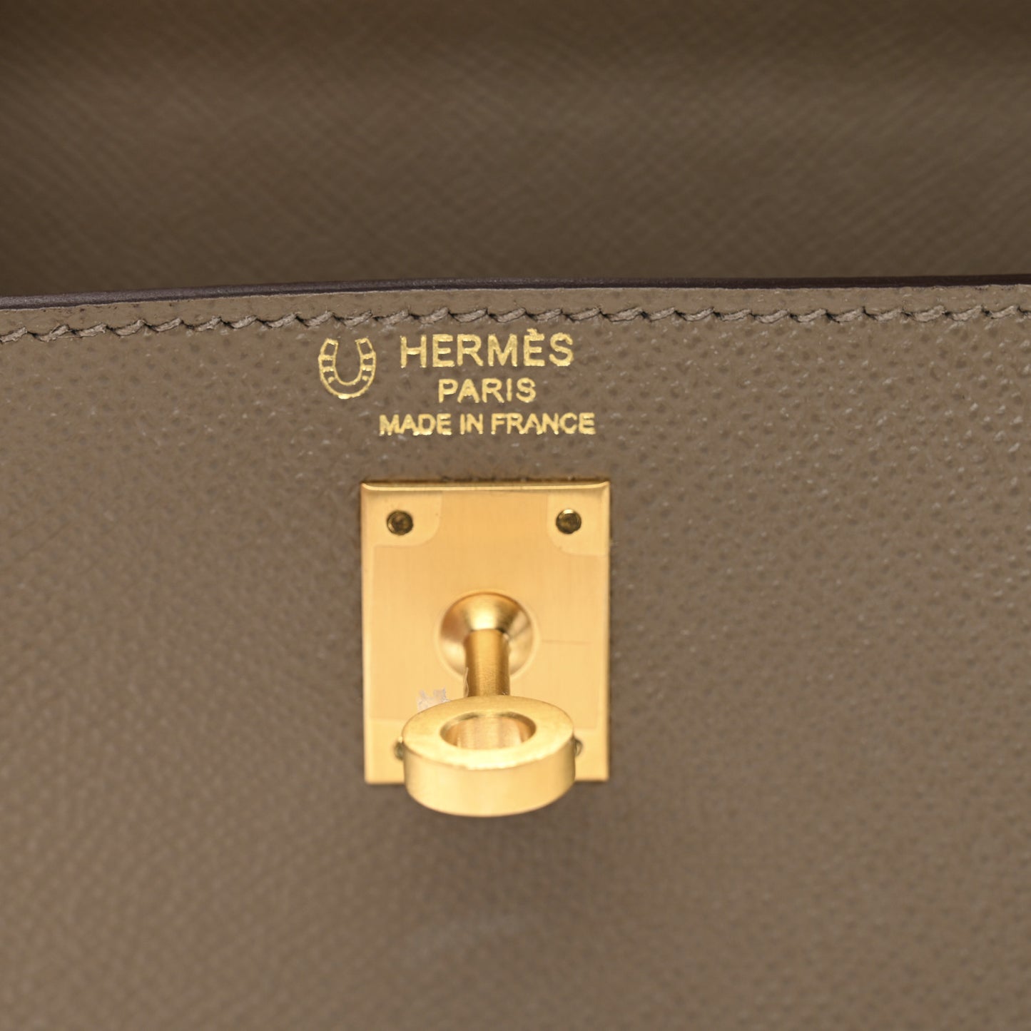 Epsom Bi-Color Horseshoe Kelly Sellier 25 Etoupe Trench