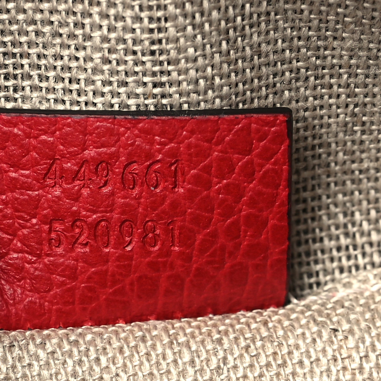 Dollar Calfskin Small GG Charm Dome Bag Red
