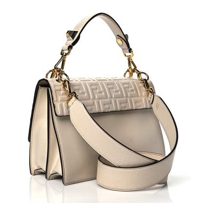 Fendi Vitello Liberty FF 1974 Embossed Kan I Shoulder Bag Camelia 2 of 20