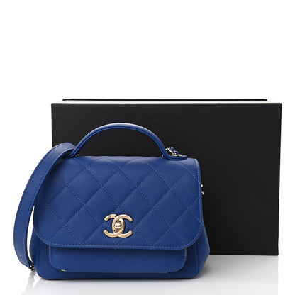 Chanel Caviar Quilted Small Business Affinity Flap Dark Blue 11 of 11