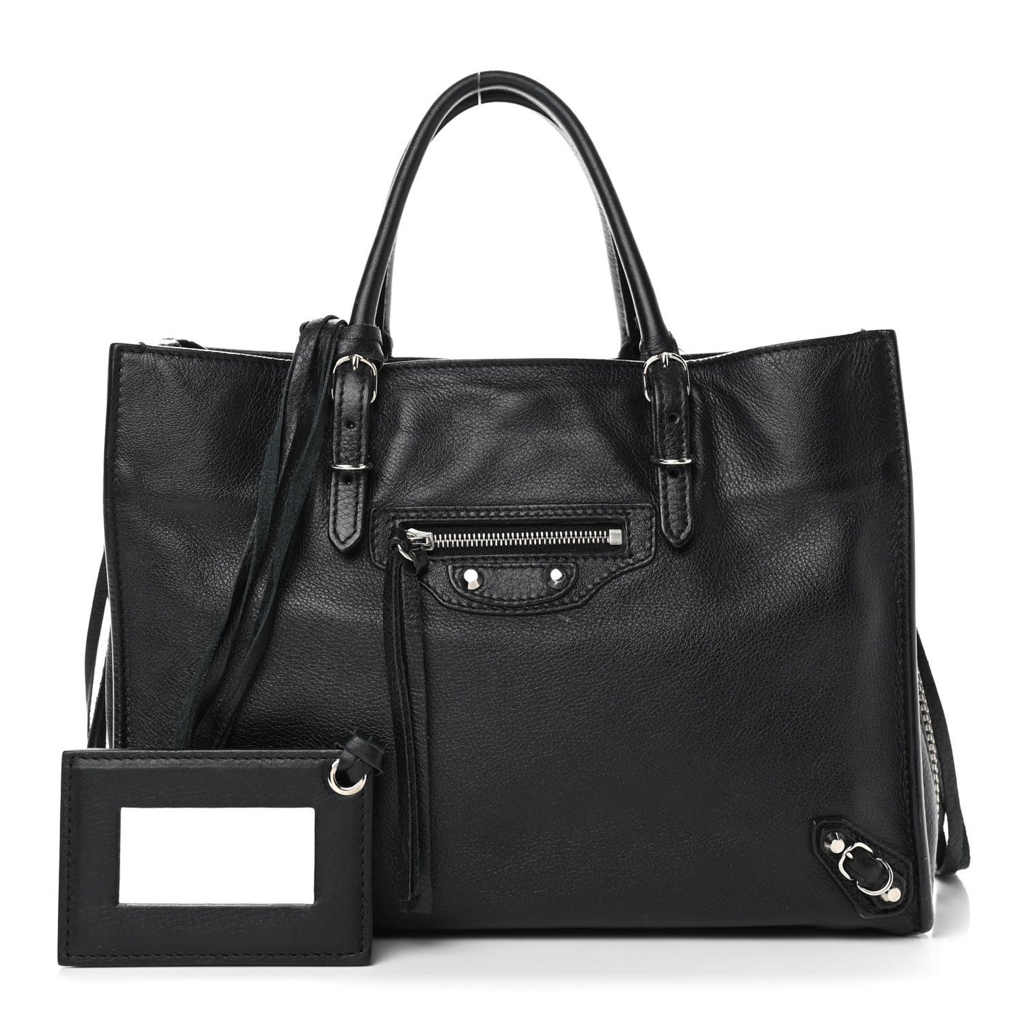 Veau Papier A6 Zip Around Tote Black