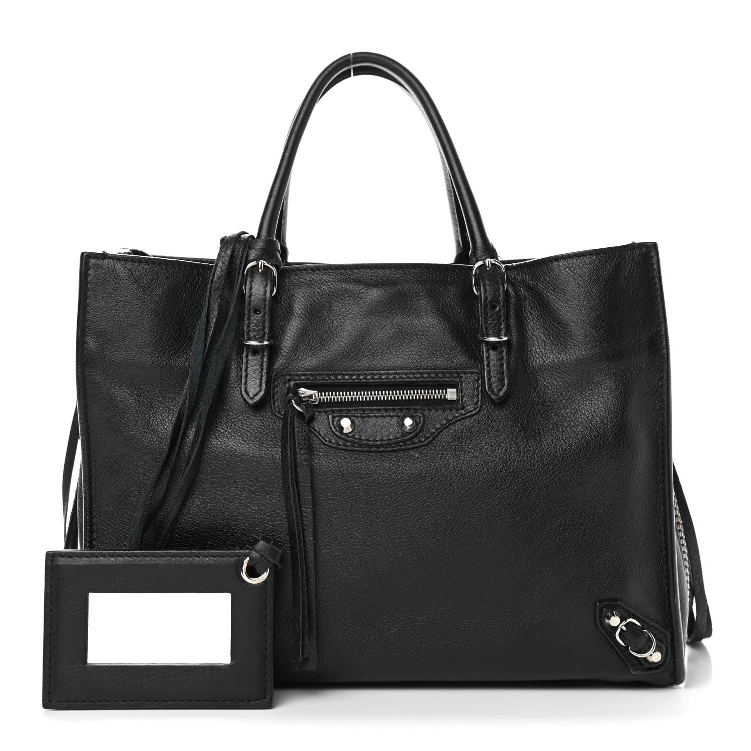 Balenciaga Veau Papier A6 Zip Around Tote Black 1 of 10