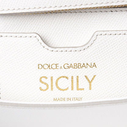 Dolce & Gabbana Dauphine Medium Miss Sicily Satchel White 6 of 9