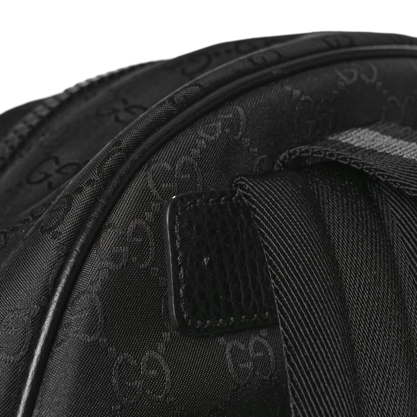 Nylon Monogram Slim Backpack Black