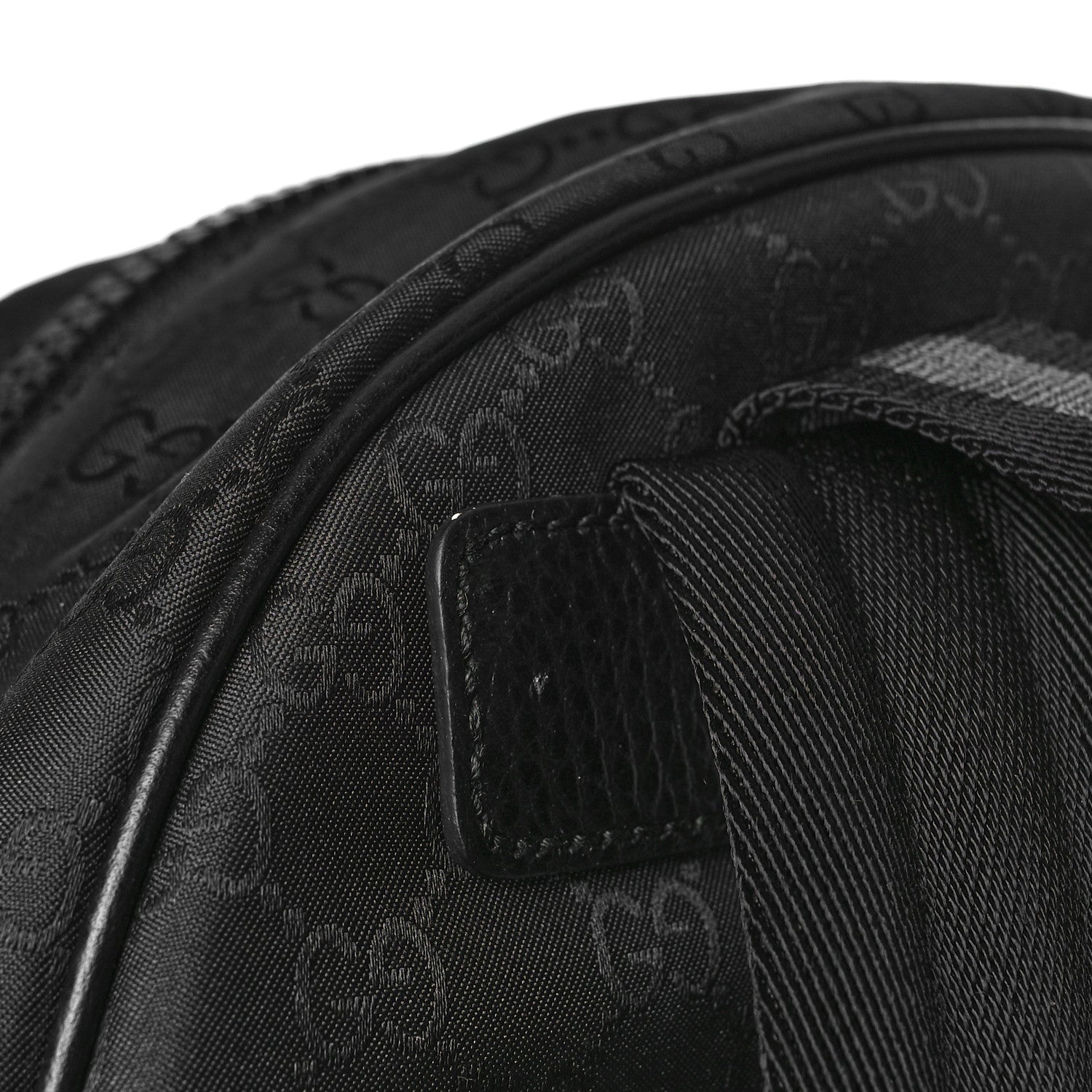 Gucci Nylon Monogram Slim Backpack Black 11 of 12