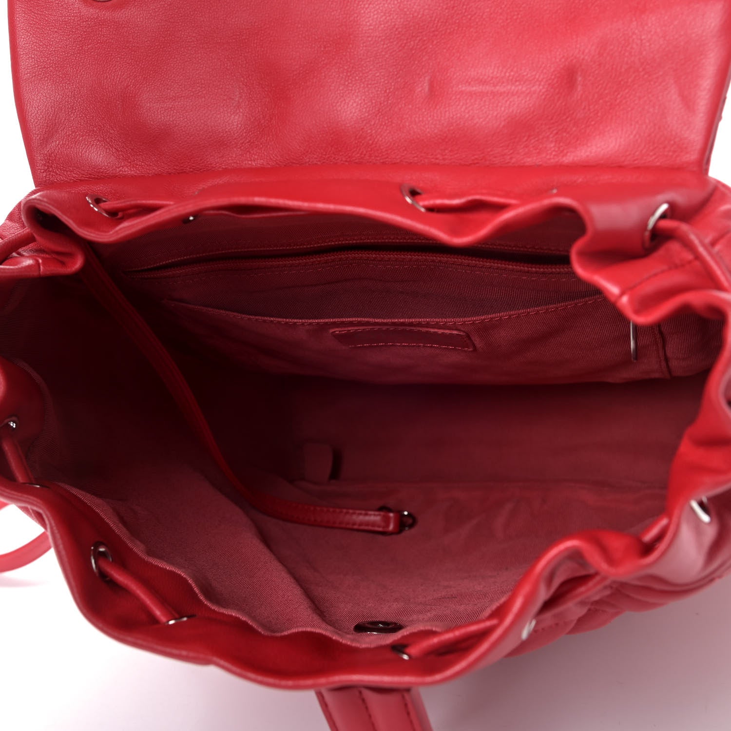 Chanel Lambskin Quilted Large Urban Spirit Backpack Red 4 of 4