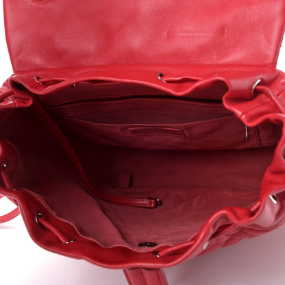 Chanel Lambskin Quilted Large Urban Spirit Backpack Red 4 of 4