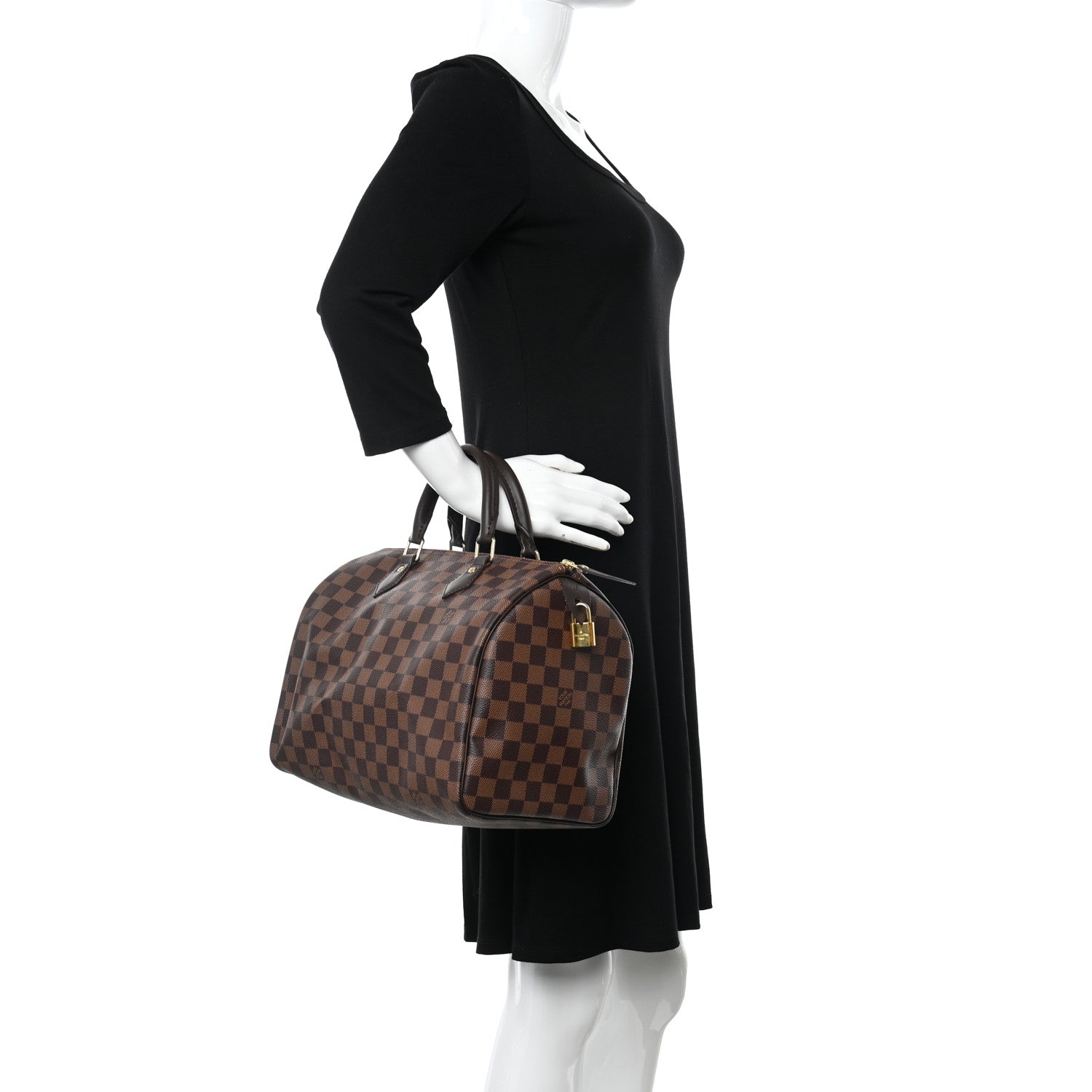 Louis Vuitton Damier Ebene Speedy 30 3 of 10