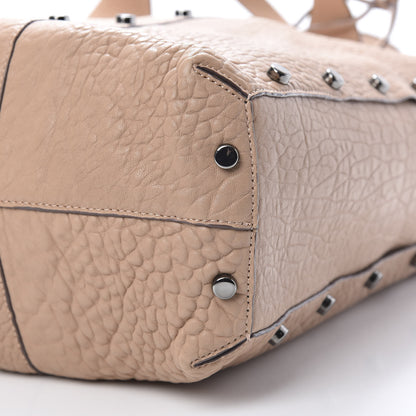 Jimmy Choo Grained Calfskin Studded Lockett Shopper Tote Ballet Pink 10 of 11