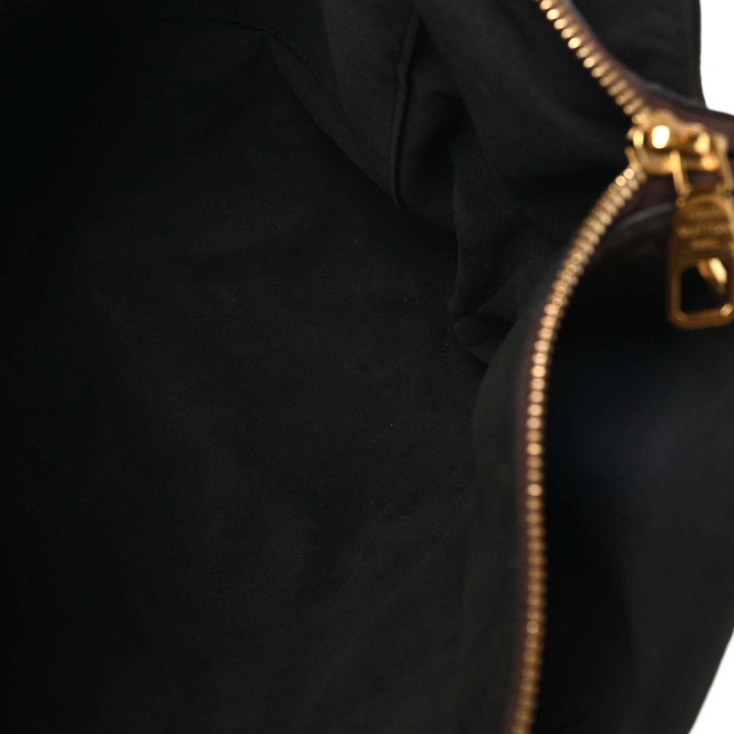 Monogram Flower Zipped Tote MM Black