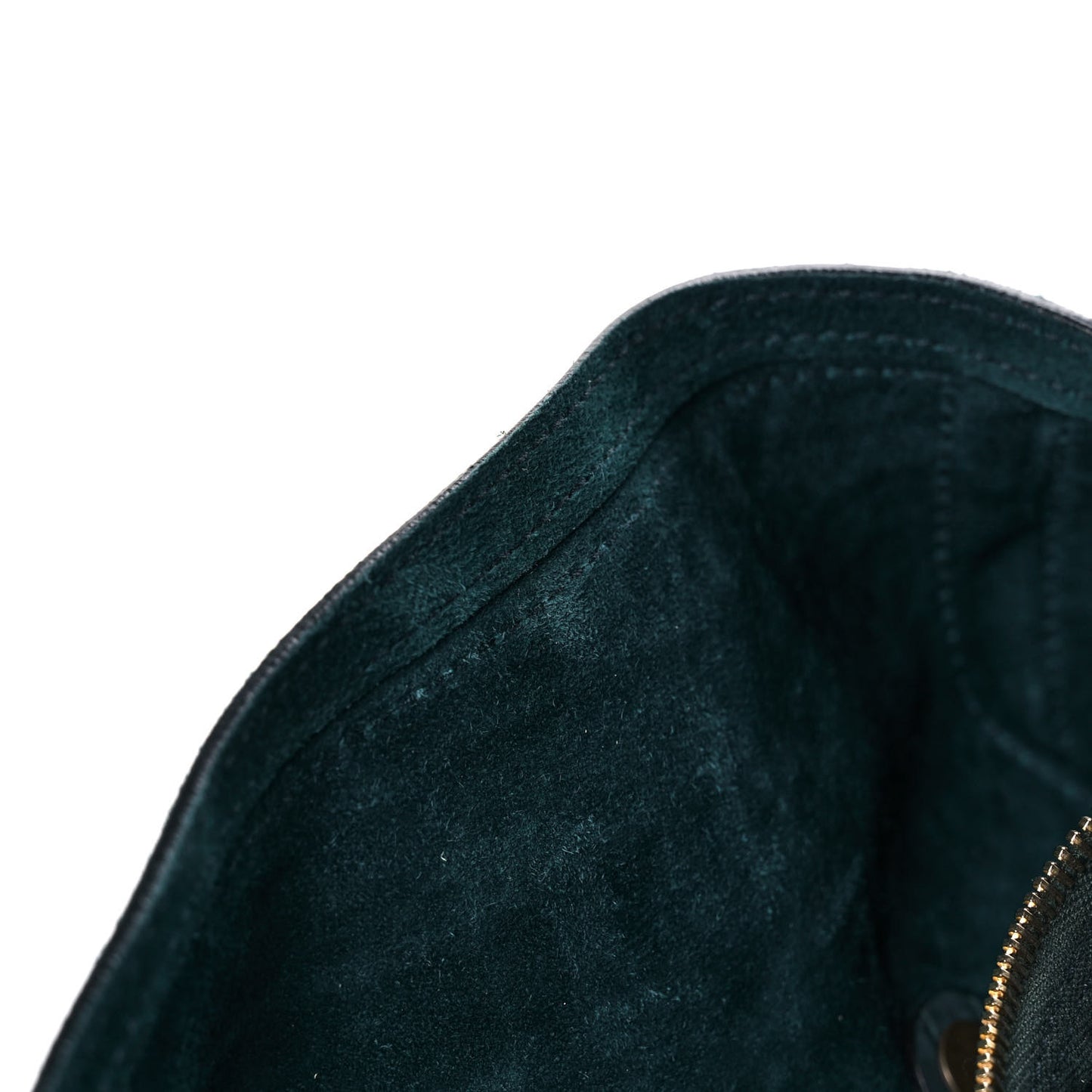 Crocodile Embossed Nubuck Calfskin Large Muse Two Green