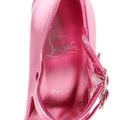 Christian Louboutin Metallic Calfskin Miss Jane Mary Janes 55 Pumps 36 Glam 7 of 9