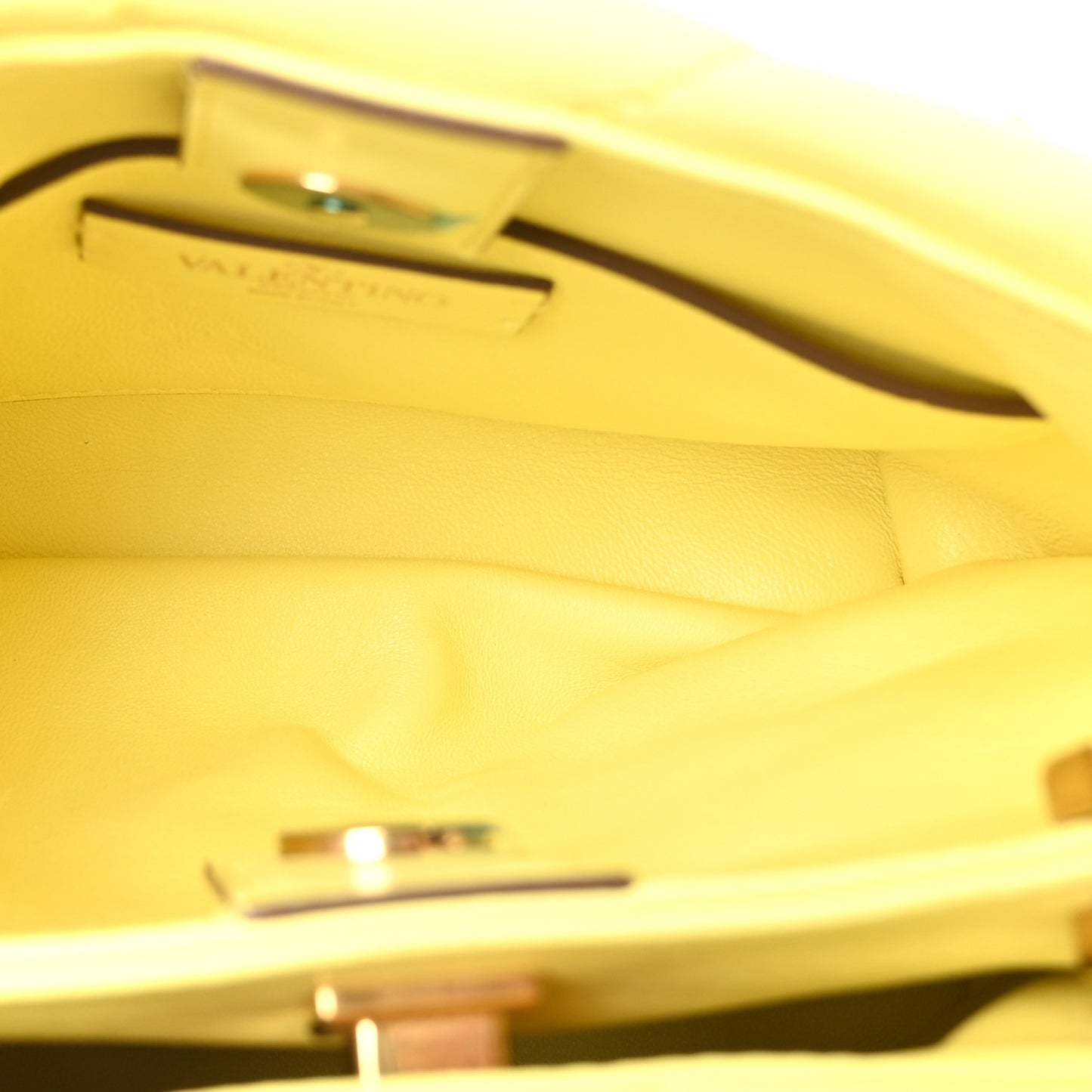 Nappa Small Roman Stud The Handle Bag Lime Sorbet