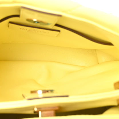 Valentino Garavani Nappa Small Roman Stud The Handle Bag Lime Sorbet 5 of 9