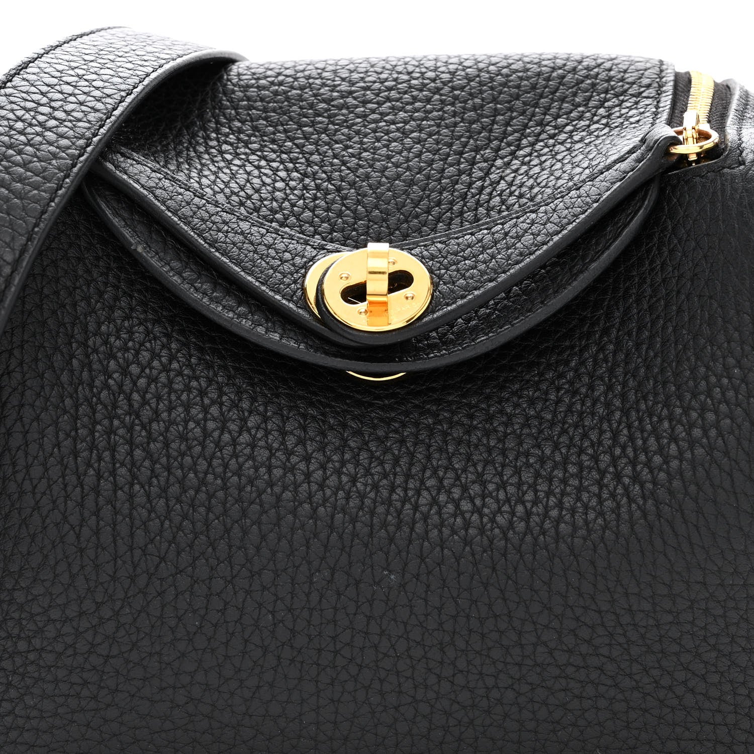 Hermes Taurillon Clemence Mini Lindy 20 Black 8 of 11