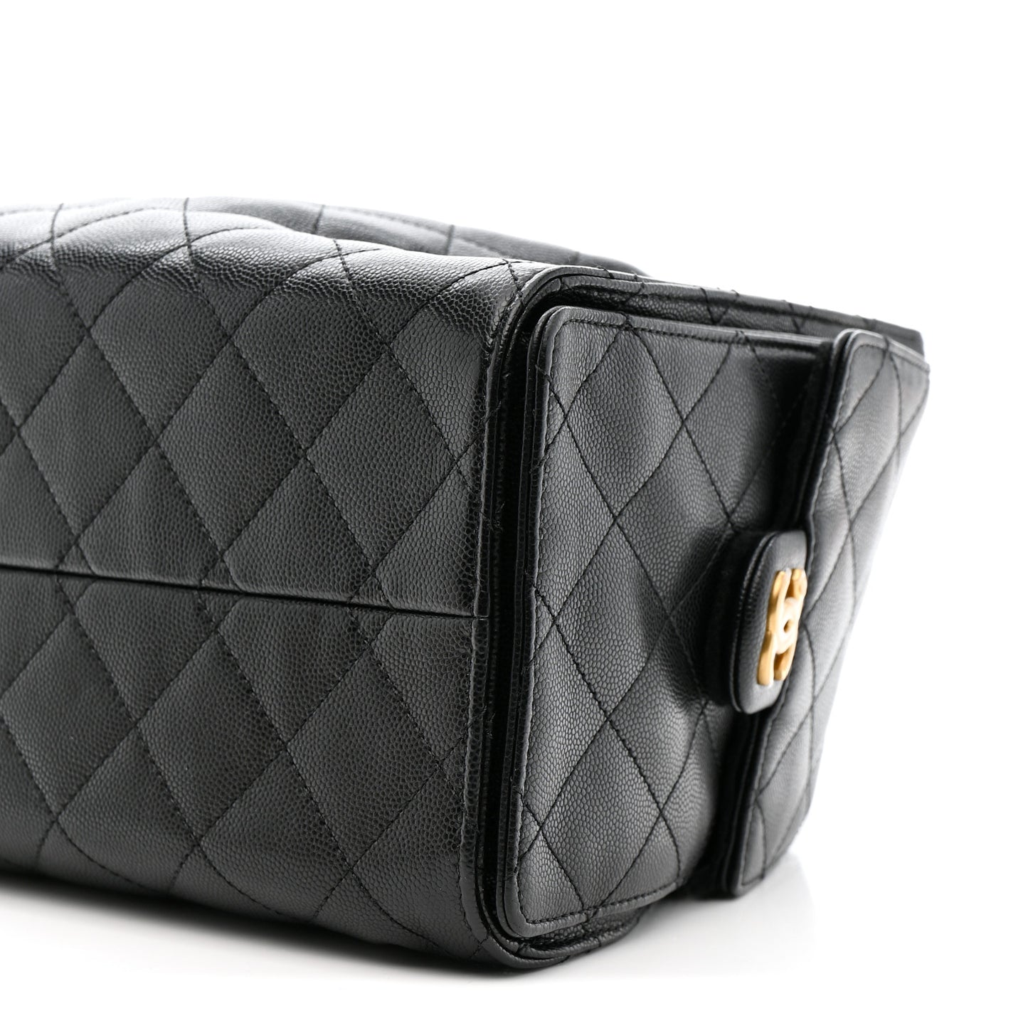 Caviar Quilted Small Chanel 25 Handbag Black Black