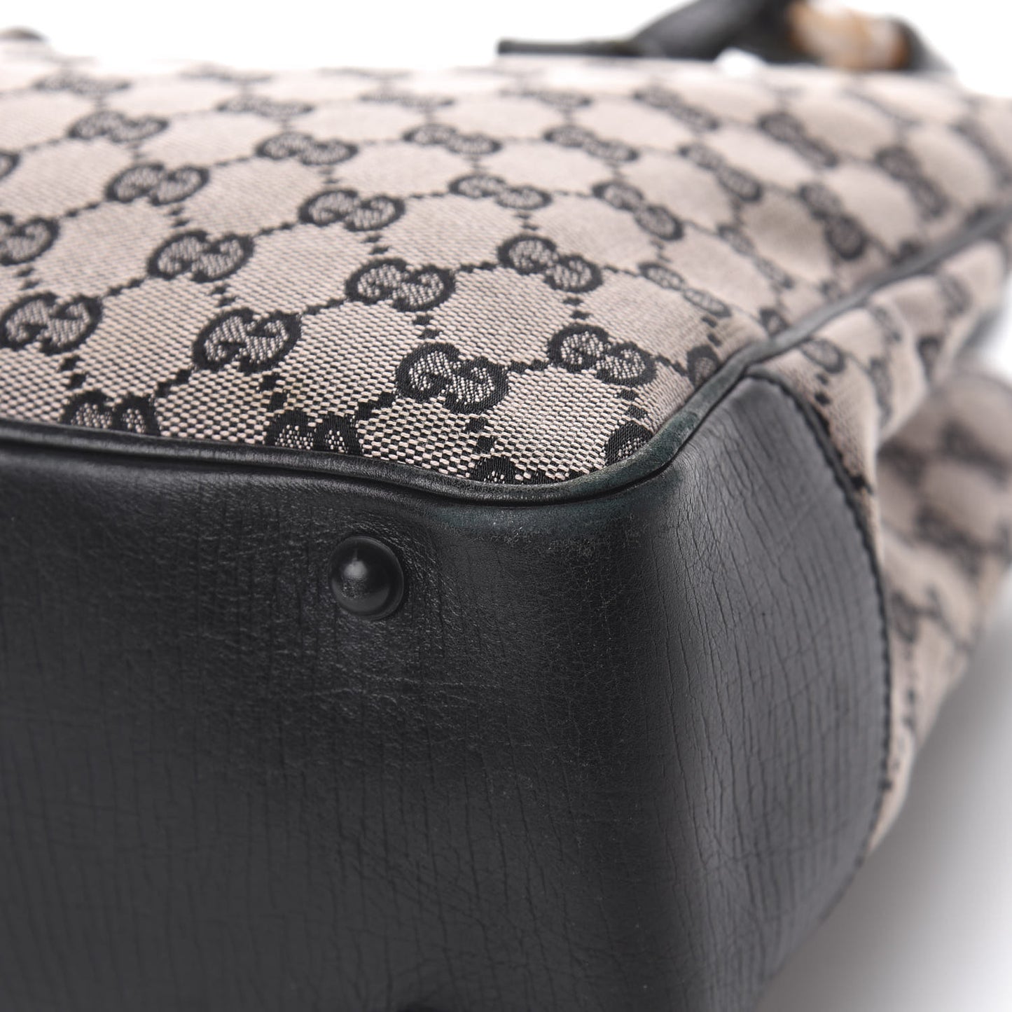 Monogram Small Bamboo Tote Navy