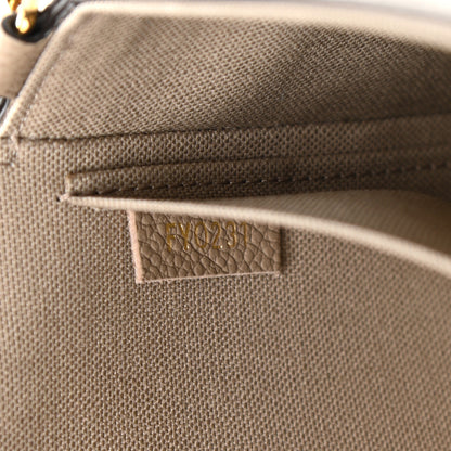 Louis Vuitton Empreinte Monogram Giant Felicie Pochette Tourterelle Creme 8 of 12