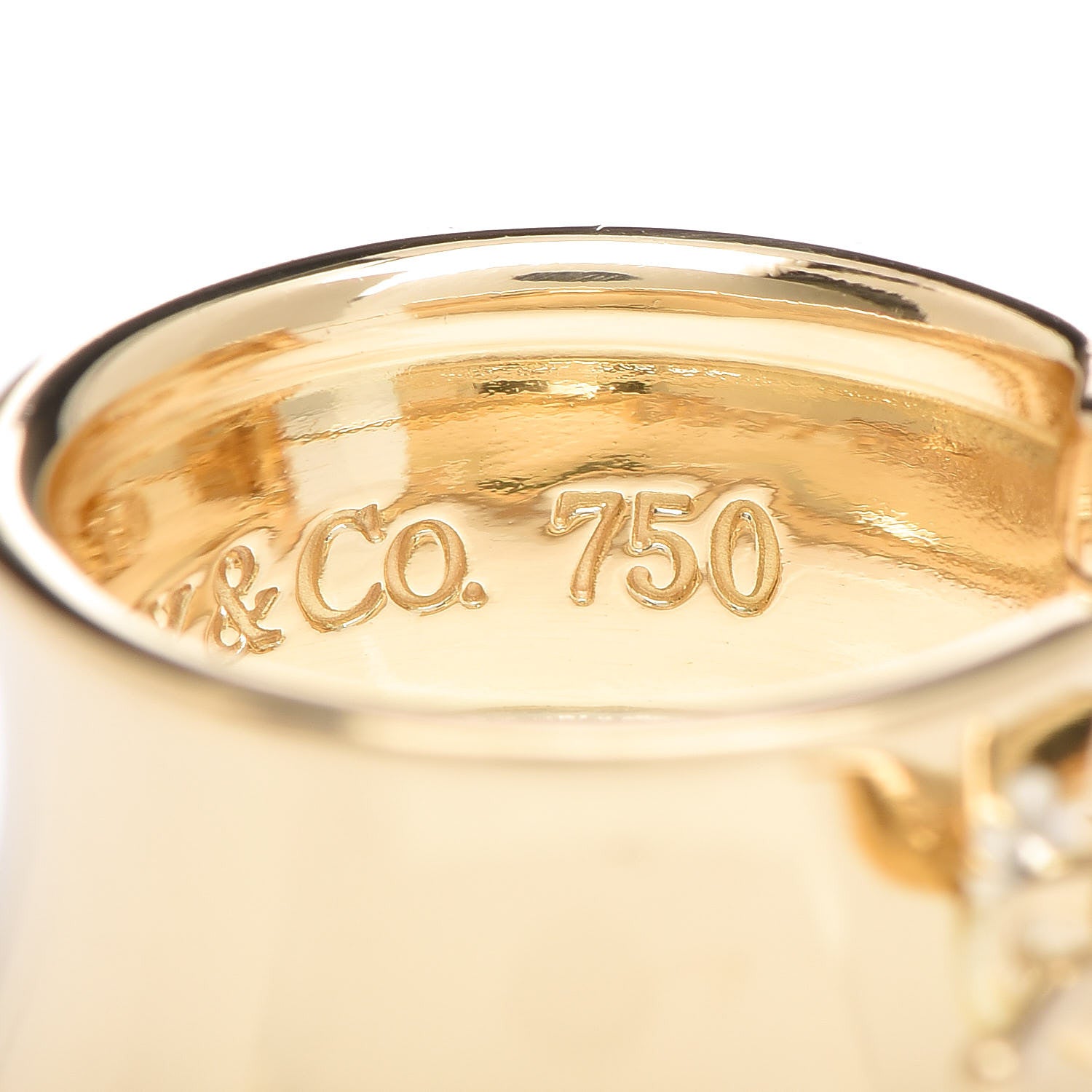 Tiffany 18K Yellow Gold 1837 Hoop Earrings 5 of 6
