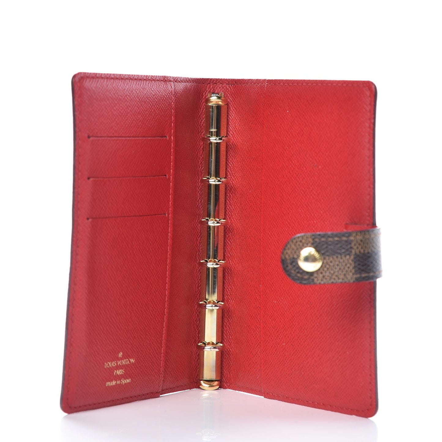 Damier Ebene Patch Small Ring Agenda Cover