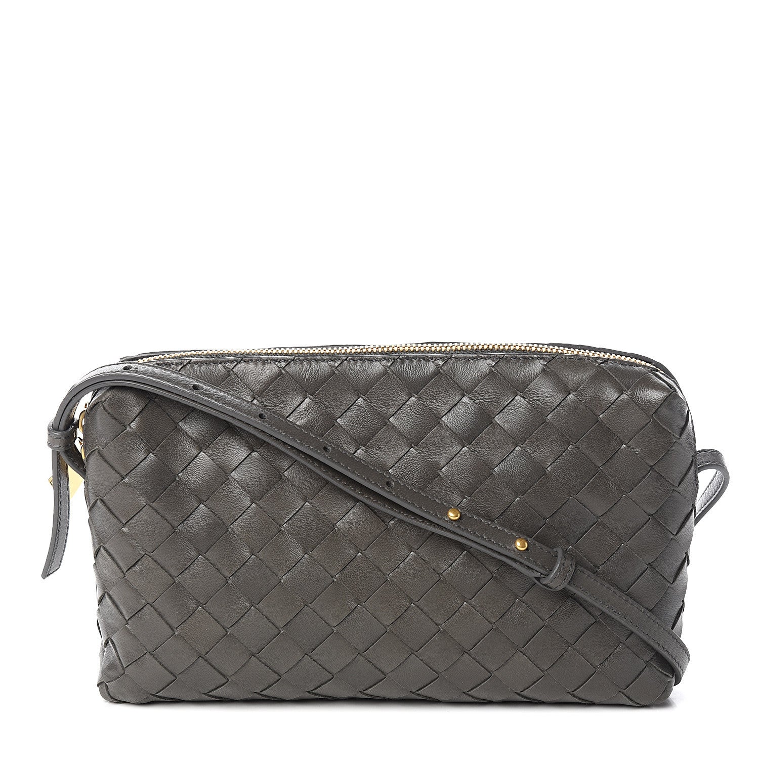 Bottega Veneta Nappa Intrecciato Crossbody Light Graphite 1 of 8