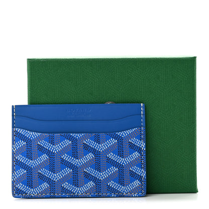 Goyard Goyardine Saint Sulpice Card Holder Sky Blue 8 of 8