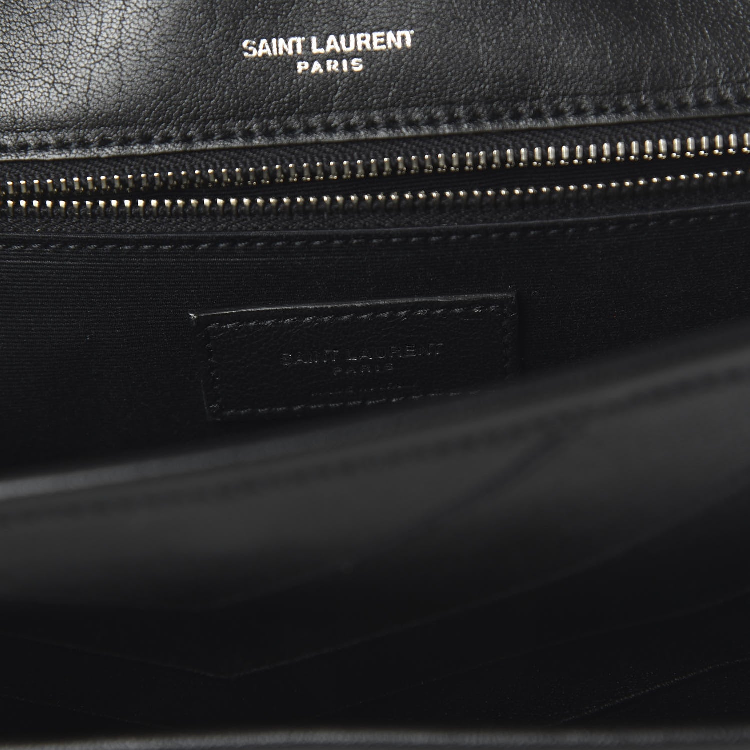 Saint Laurent Lambskin Matelasse Monogram Microstud Medium Niki Chain Satchel Black 8 of 9