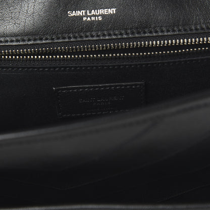 Saint Laurent Lambskin Matelasse Monogram Microstud Medium Niki Chain Satchel Black 8 of 9