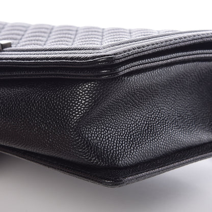 Chanel Caviar Quilted New Medium Boy Flap Black 9 of 10