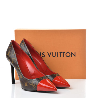 Louis Vuitton Monogram Cherie Pumps 41 Red 9 of 9