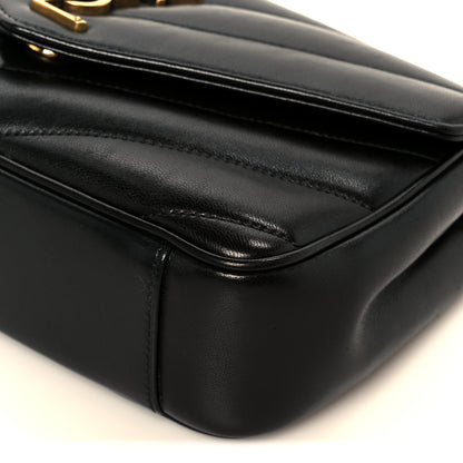 Saint Laurent Lambskin Chevron Quilted Small Loulou Black 15 of 15