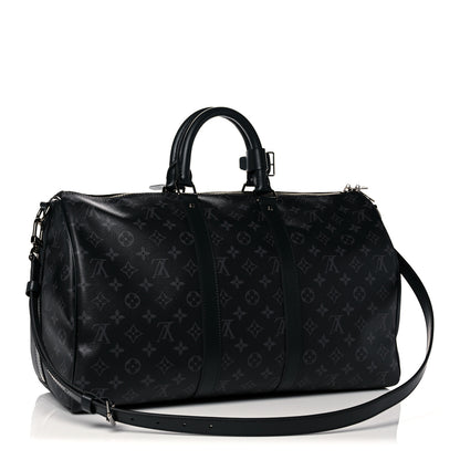 Louis Vuitton Monogram Eclipse Keepall Bandouliere 45 3 of 11