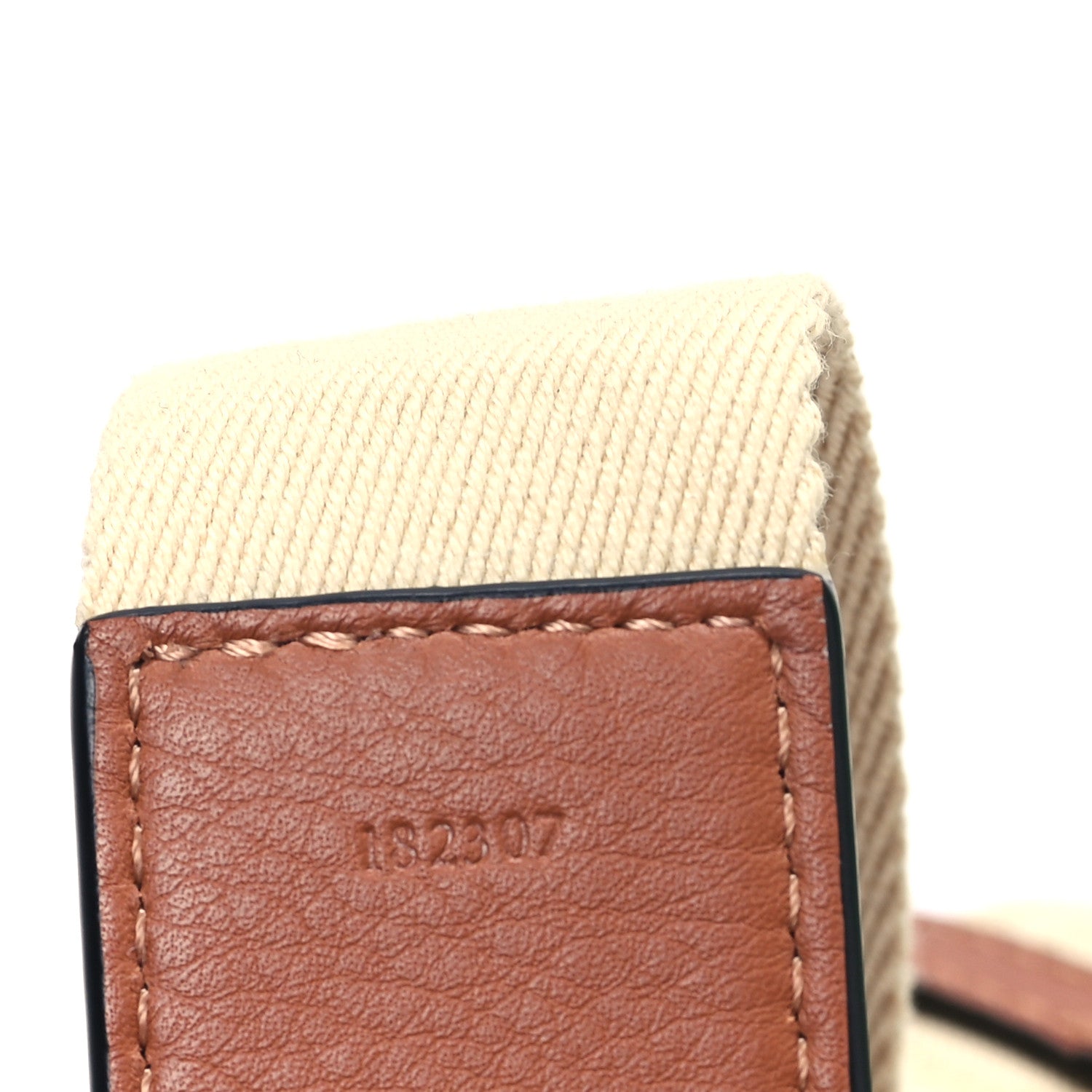 Loewe Calfskin Jacquard Anagram Strap Natural Tan 4 of 5