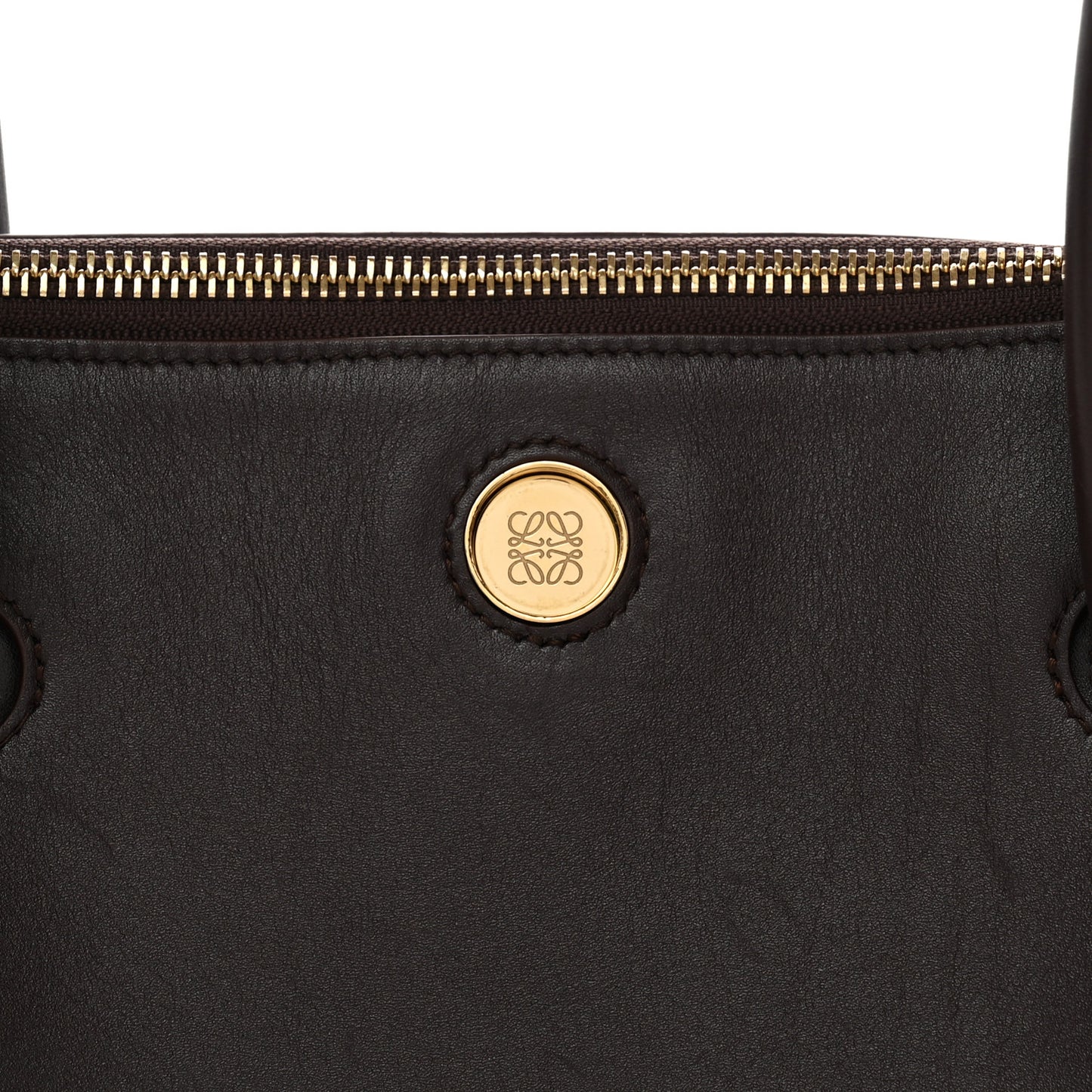 Supple Calfskin Small Madrid Bag Dark Brownie