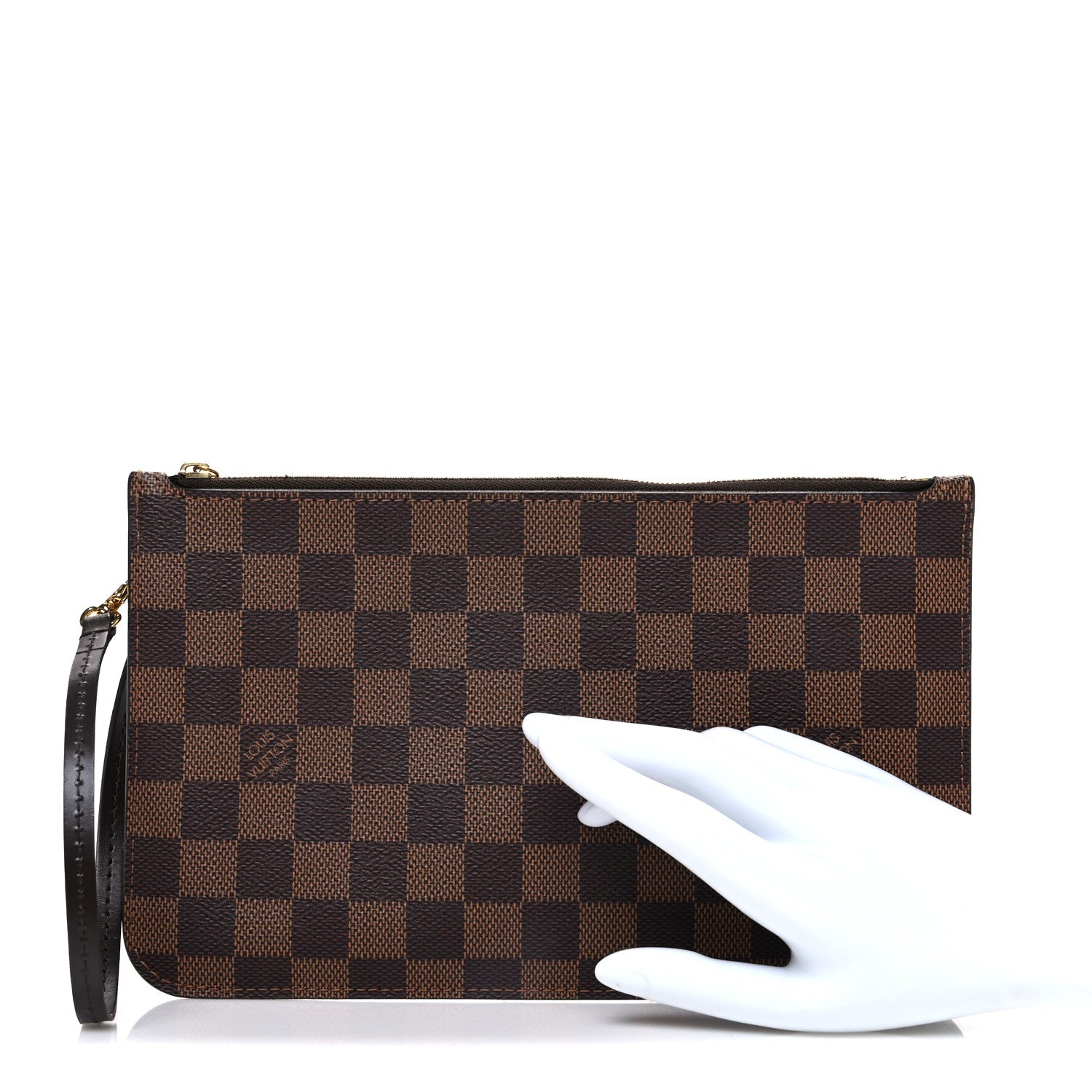 Louis Vuitton Damier Ebene Neverfull MM GM Pochette 2 of 8
