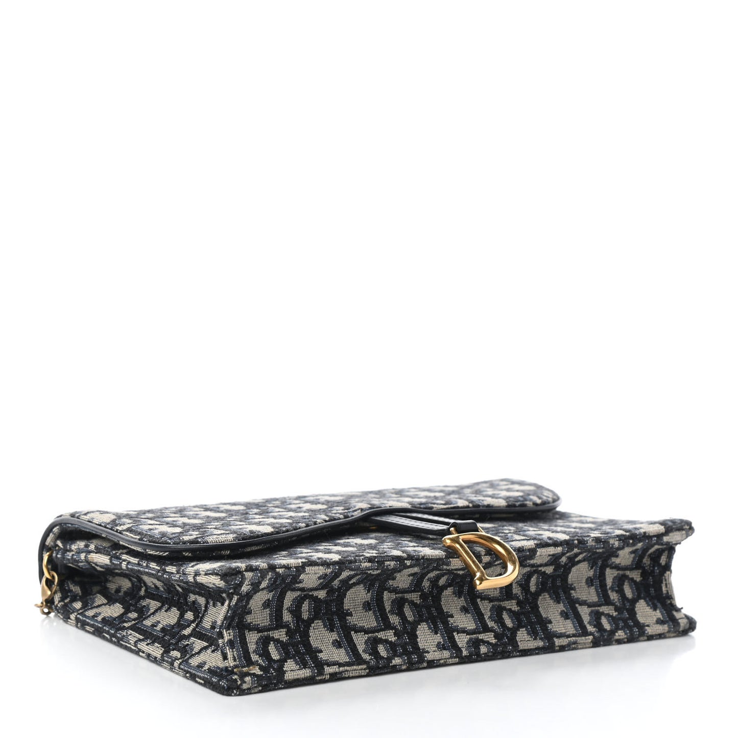 Oblique Saddle Chain Pouch Blue
