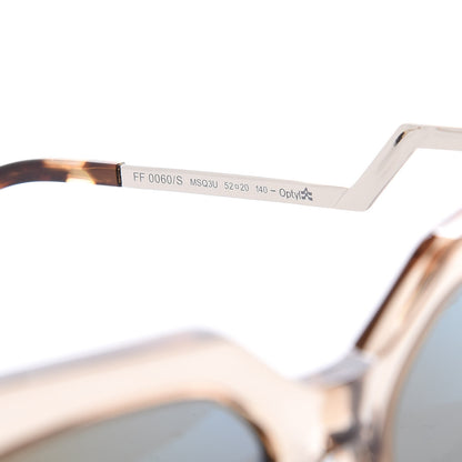 Fendi Iridia Cat Eye Sunglasses FF 0060/S Light Golden 7 of 8