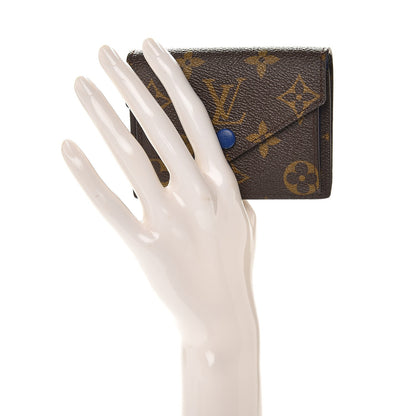 Louis Vuitton Monogram Compact Marie Wallet Blue 2 of 7