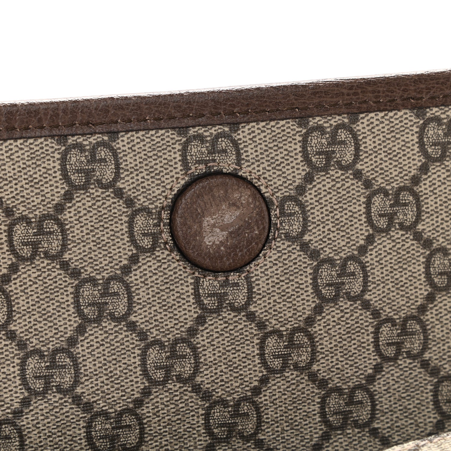 Gucci GG Supreme Monogram Web Small Neo Vintage Double Flap Messenger Bag Beige New Acero 10 of 11