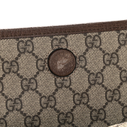 Gucci GG Supreme Monogram Web Small Neo Vintage Double Flap Messenger Bag Beige New Acero 10 of 11