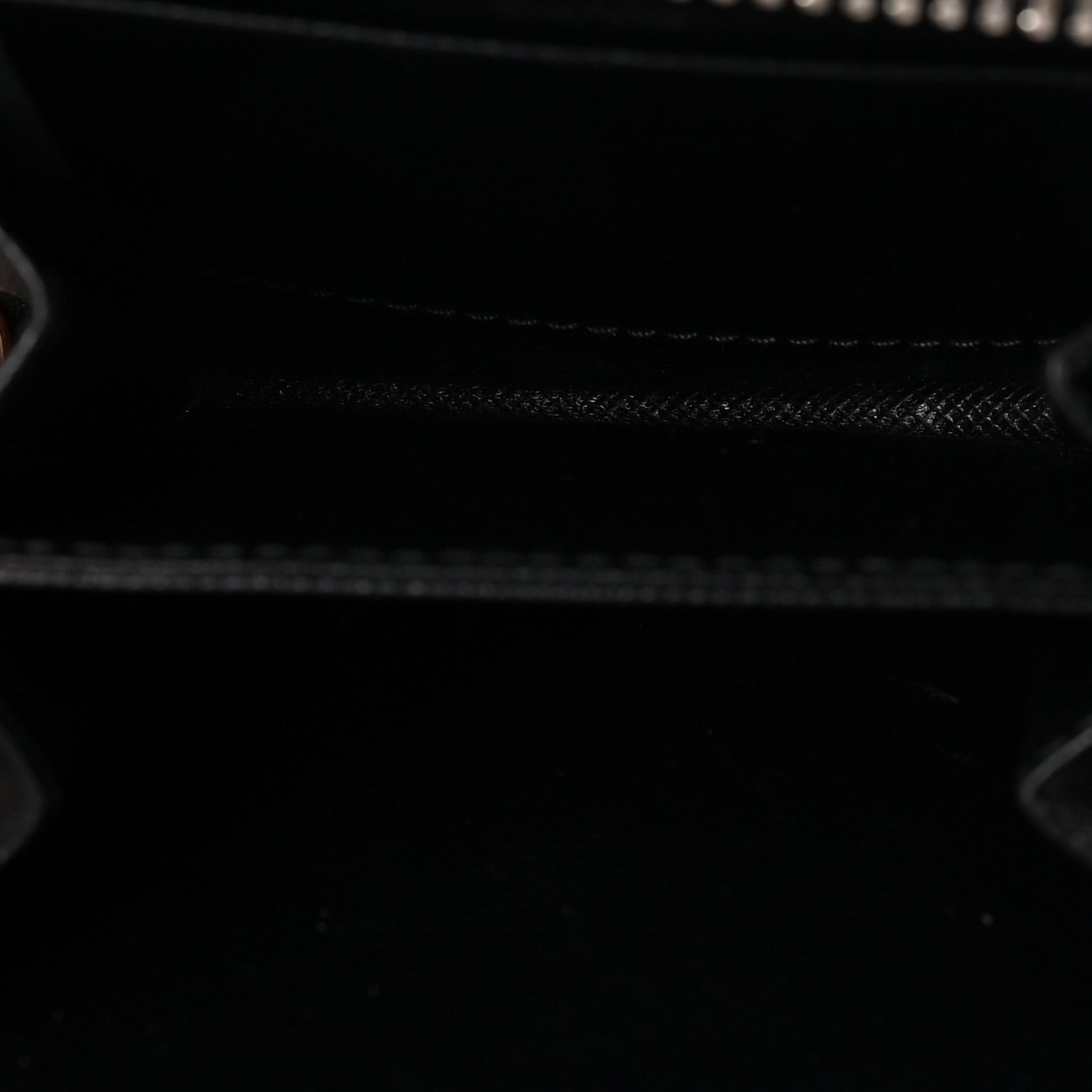 Prada Saffiano Triangle Compact Zip Around Wallet Black 5 of 6
