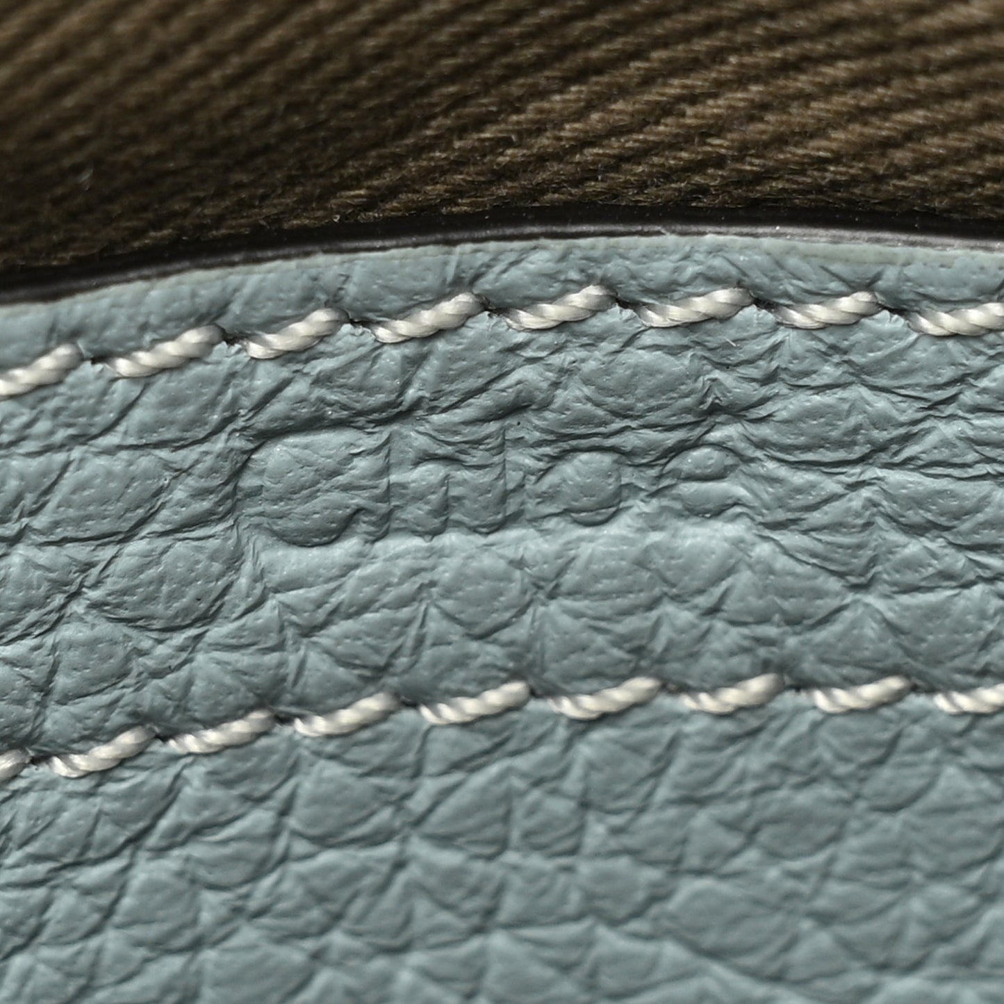 Calfskin Mini Marcie Round Crossbody Bag Faded Blue