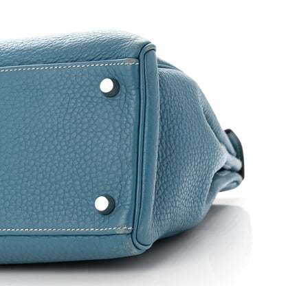 Hermes Taurillon Clemence Kelly Retourne 32 Blue Jean 10 of 11