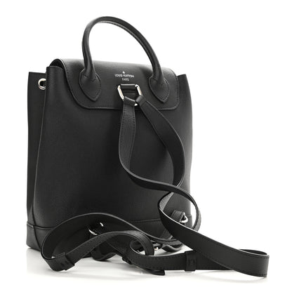 Louis Vuitton Calfskin Lockme Backpack Black 3 of 8