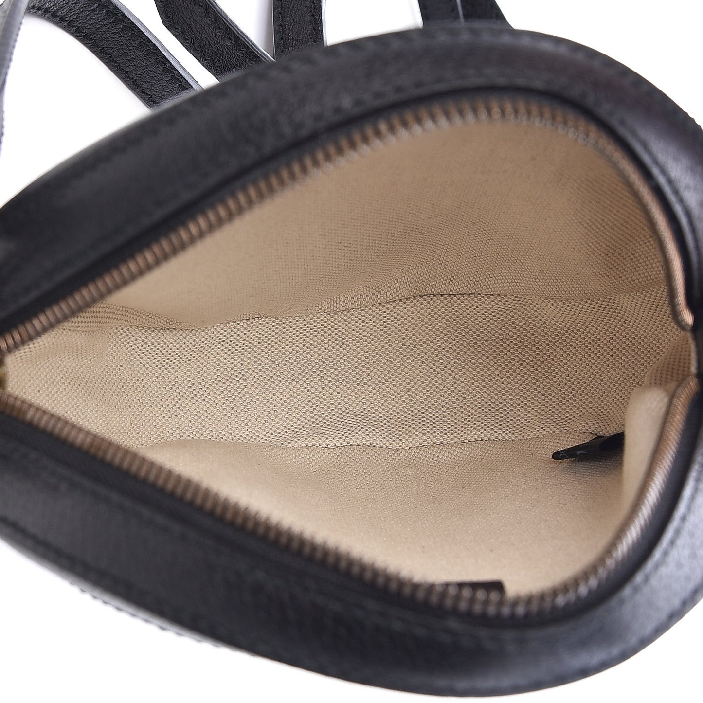 Velvet Calfskin GG Monogram Round Shoulder Bag Blue Beige